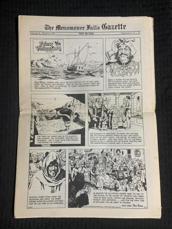 1975 Menomonee Falls Gazette #199 (1975), raw comic book in VG/FN 5.0 condition — front cover