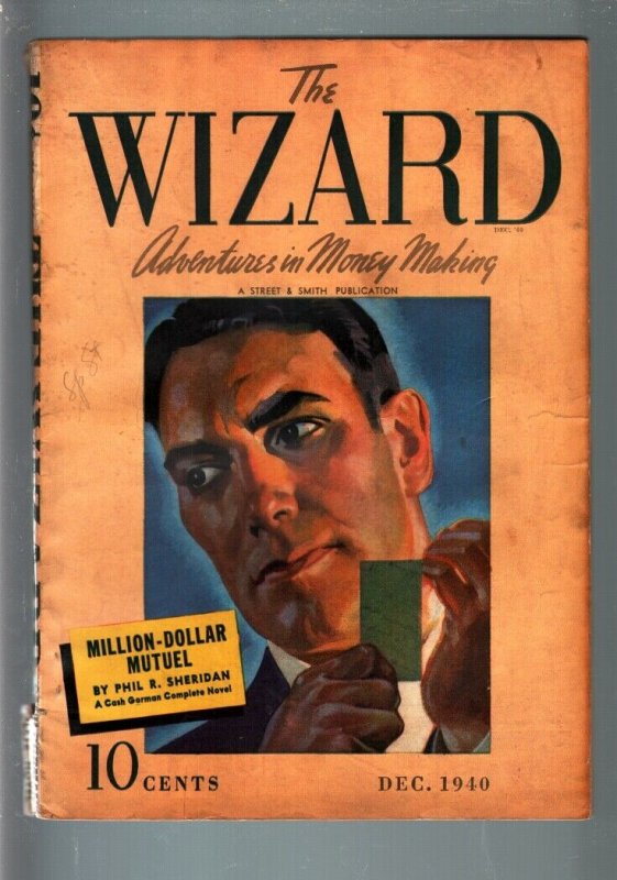 The Wizard 1940 Dec #2 (1940), raw comic book in VG condition — front cover