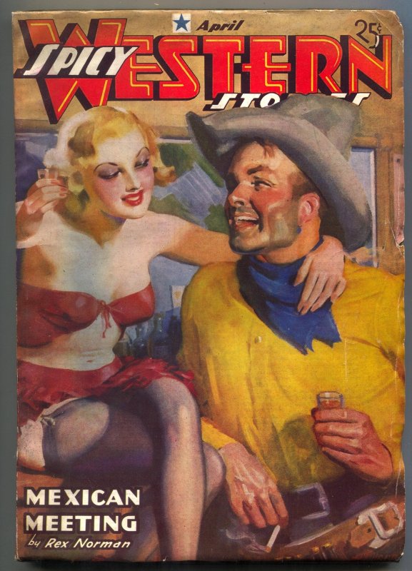 Pulp: Spicy Western Pulp #5 (1937), raw, ungraded comic book — front cover