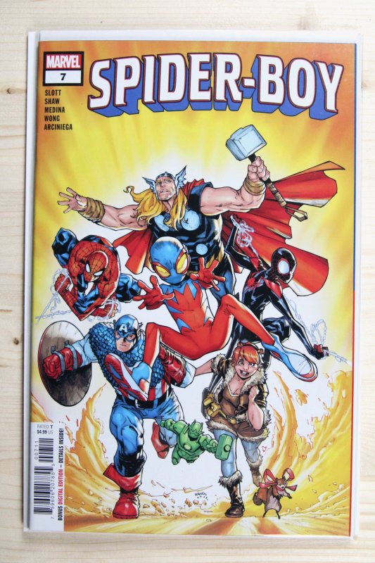 Spider-Boy #7 (Marvel Comics, 2024), raw comic book in NM+ 9.6 condition — front cover