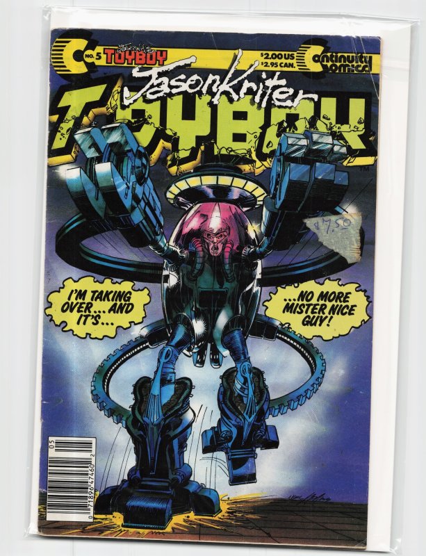 Toyboy #5 (1988), raw, ungraded comic book — front cover