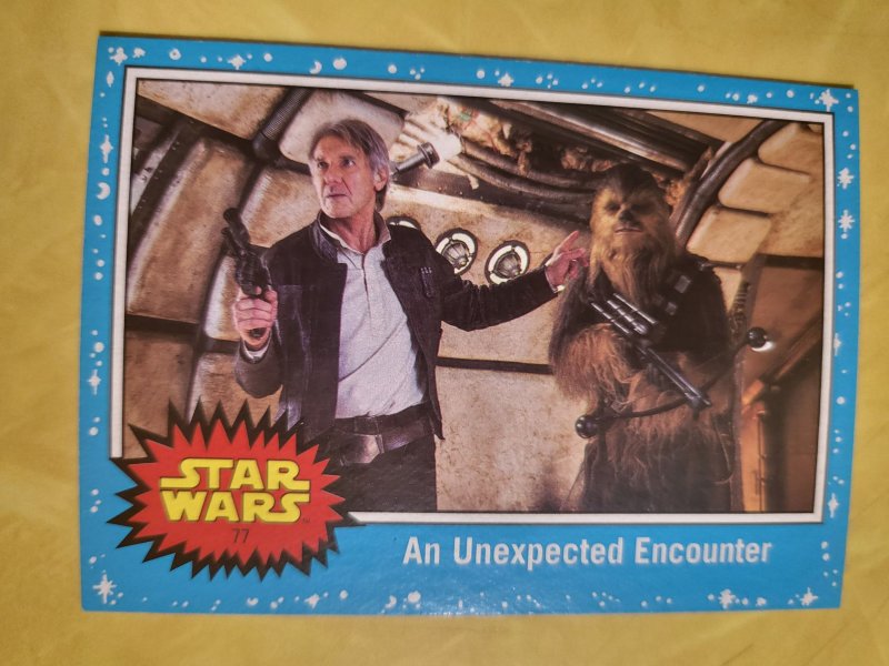 2015 Star Wars: Journey to Star Wars: The Last Jedi Blue Parallel #77 (2015), raw, ungraded comic book — front cover