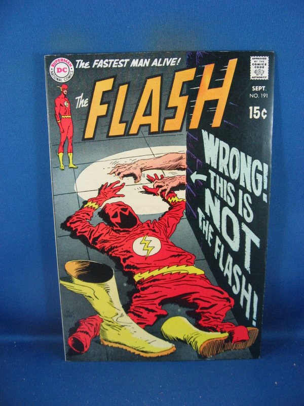 The Flash #191 (DC Comics, 1969), raw comic book in VF condition — front cover