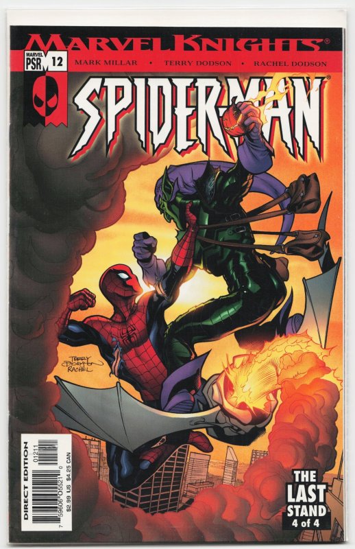 Marvel Knights Spider-Man #12 (Marvel Comics, 2005), raw, ungraded comic book — front cover