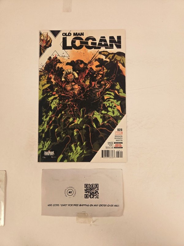 Old Man Logan #28 (Marvel Comics, 2017), raw comic book in NM condition — front cover