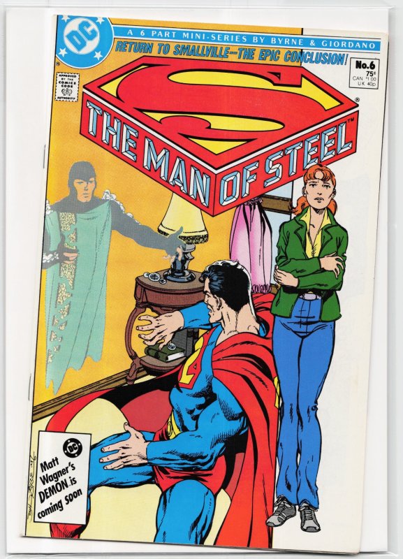 The Man of Steel #6 (DC Comics, 1986), raw, ungraded comic book — front cover