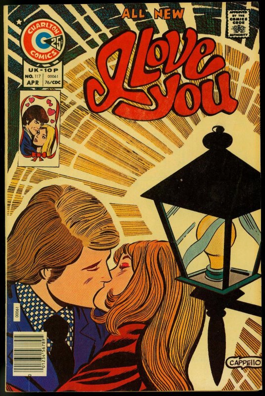 I Love You #117 (Charlton Comics, 1976), raw comic book in VG condition — front cover