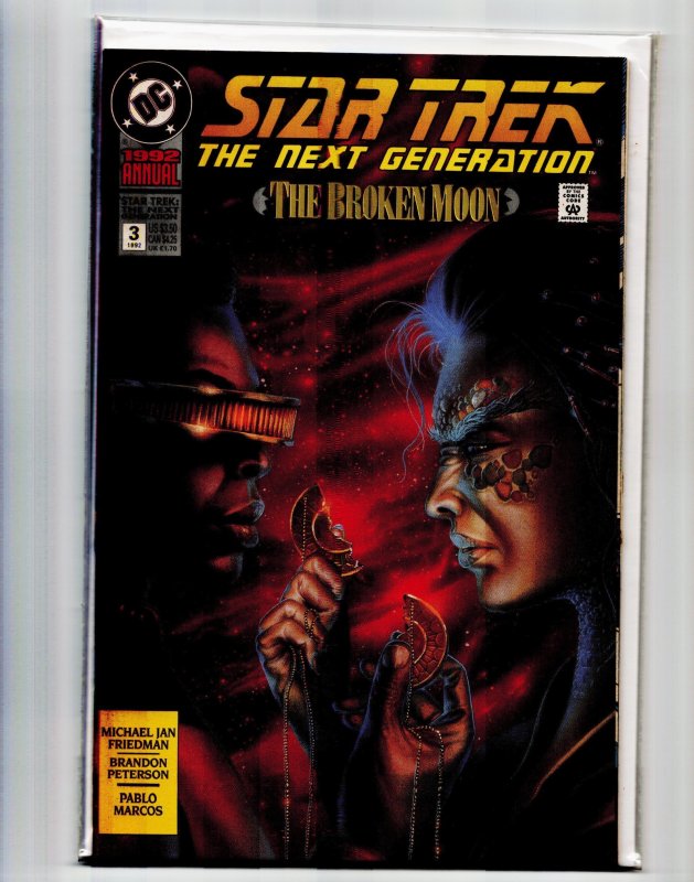 Star Trek: The Next Generation Annual #3 (DC Comics, 1992), raw, ungraded comic book — front cover