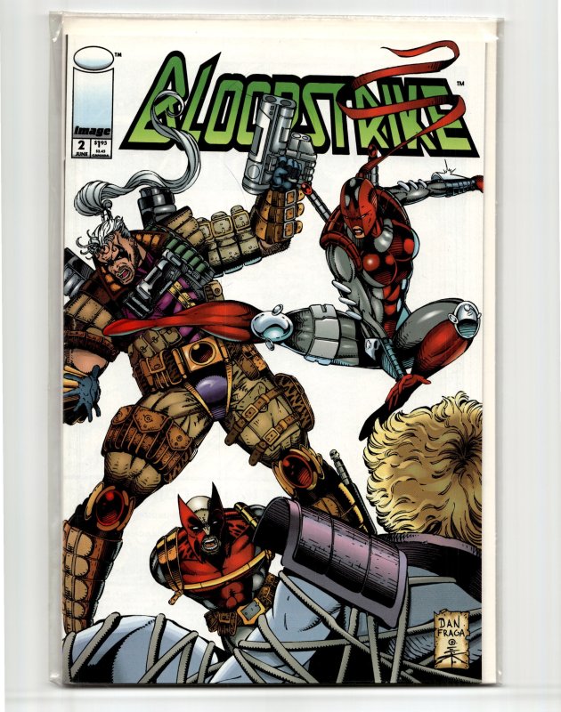 Bloodstrike #2 (Extreme Studios, 1993), raw, ungraded comic book — front cover
