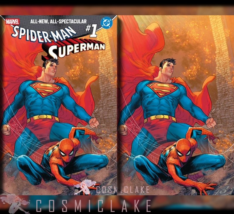 Superman / Spider-Man #1 (2026), raw, ungraded comic book — front cover