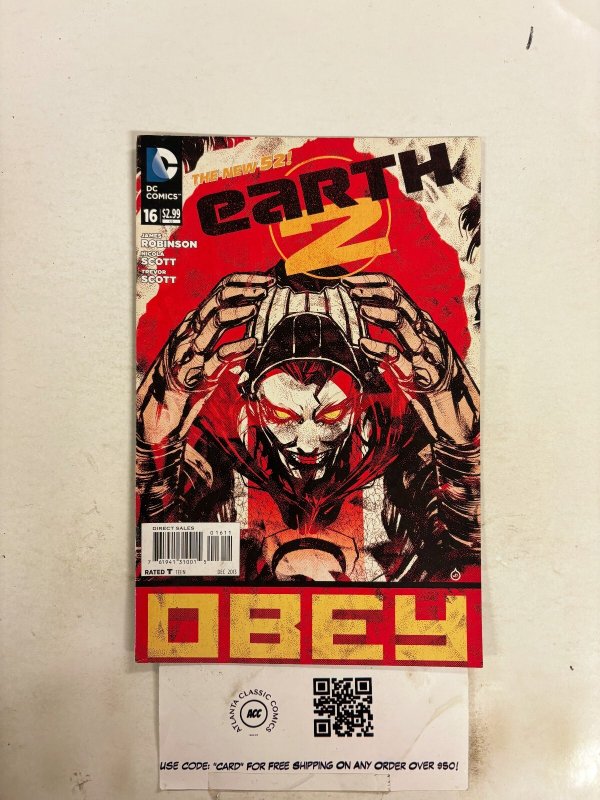 Earth 2 #16 (DC Comics, 2013), raw comic book in NM condition — front cover