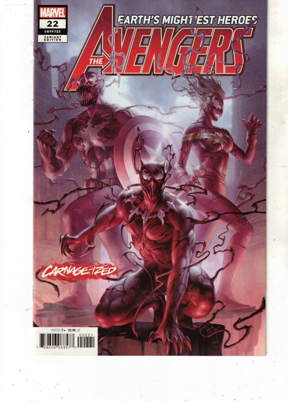 Avengers #22 (Marvel Comics, 2019), raw comic book in NM condition — front cover