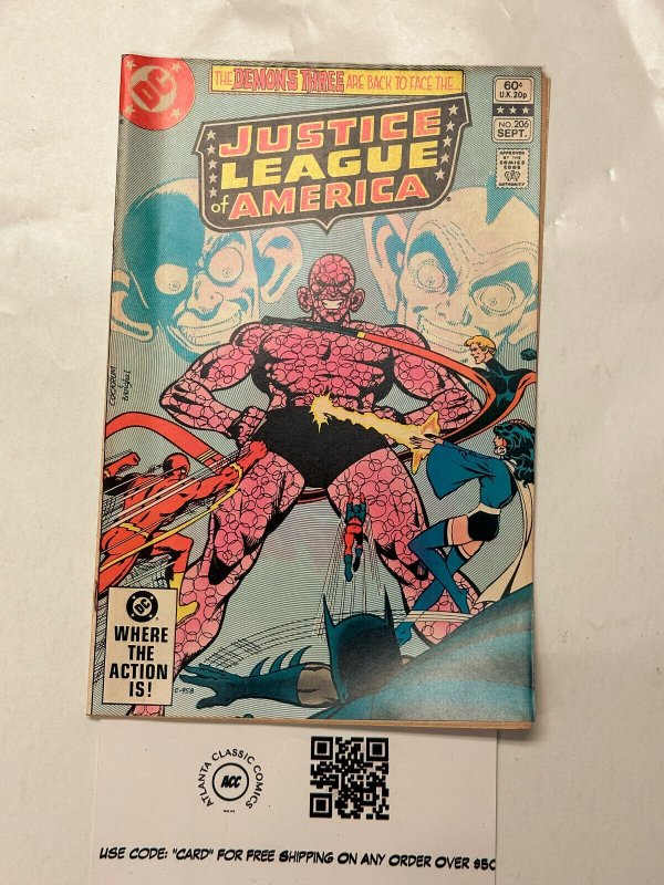 Justice League of America #206 (DC Comics), raw comic book in VF condition — front cover