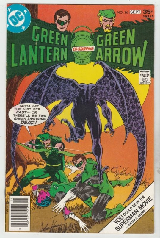Green Lantern #96 (DC Comics), raw comic book in NM- condition — front cover