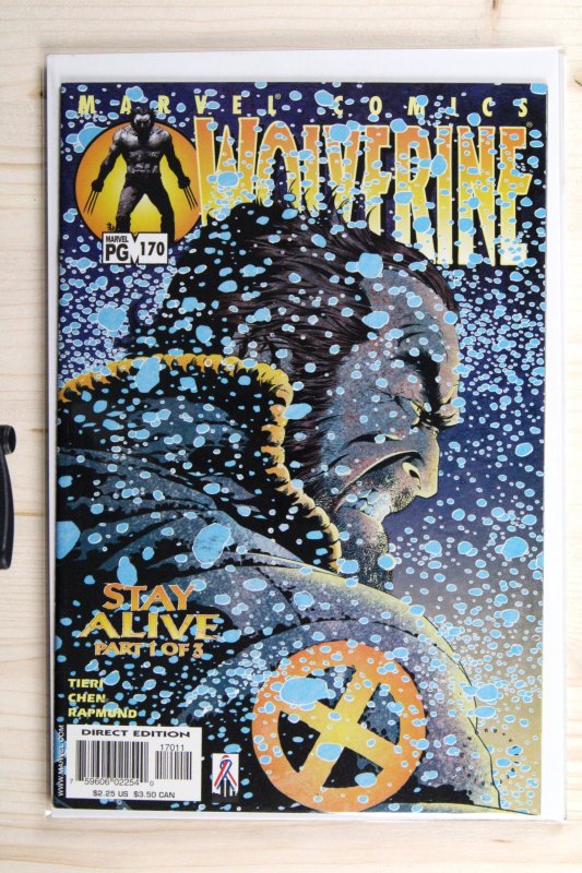 Wolverine #170 (Marvel Comics, 2002), raw comic book in NM- 9.2 condition — front cover