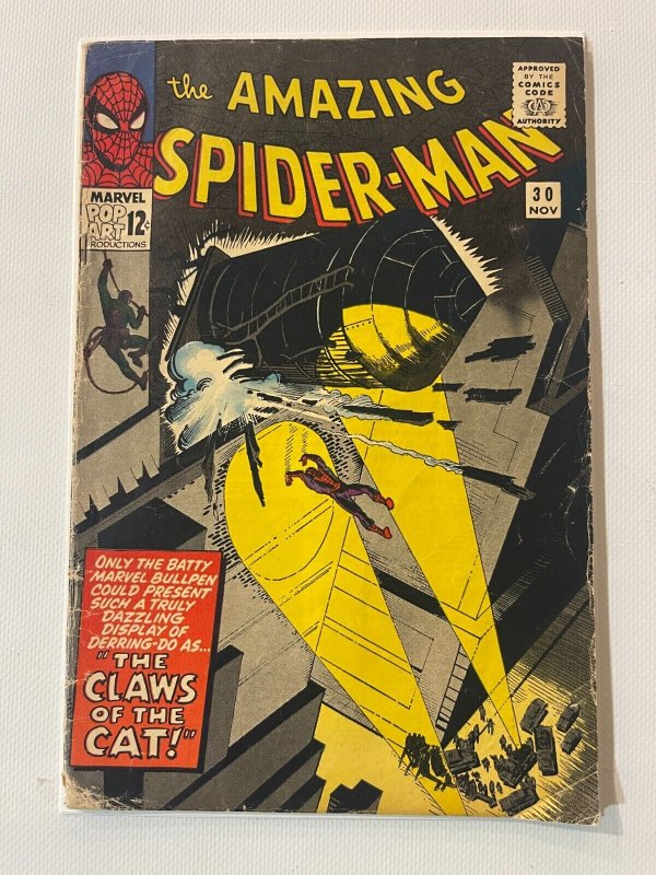 The Amazing Spider-Man #30 (Marvel Comics), raw comic book in VG condition — front cover