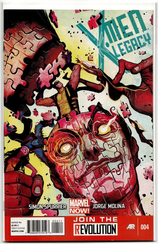 X-Men Legacy #4 (Marvel Comics, 2013), raw, ungraded comic book — front cover