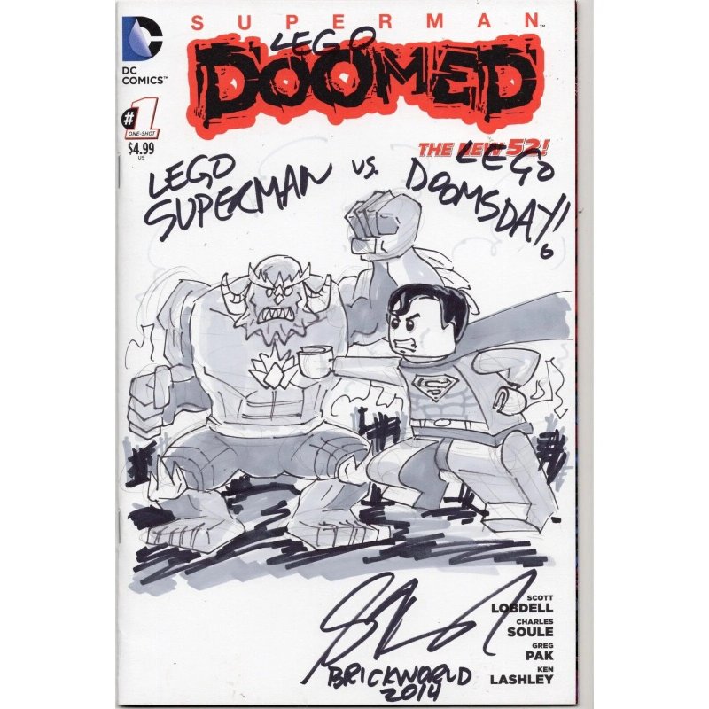 Superman Doomed #1 (DC Comics, 2014), raw comic book in NM+ 9.6 condition — front cover