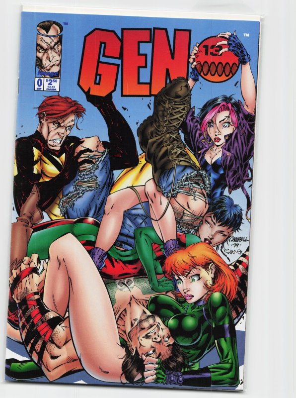 Gen 13 #0 (Image Comics, 1994), raw, ungraded comic book — front cover