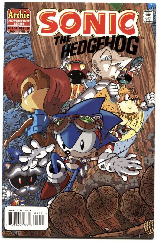 Sonic the Hedgehog #54 (Archie Comics, 1998), raw, ungraded comic book — front cover