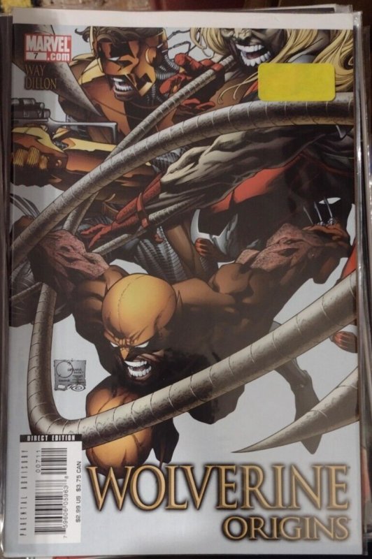 Wolverine Origins #7 (Marvel Comics, 2006), raw, ungraded comic book — front cover