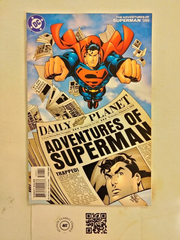 The Adventures of Superman #599 (DC Comics), raw comic book in NM condition — front cover
