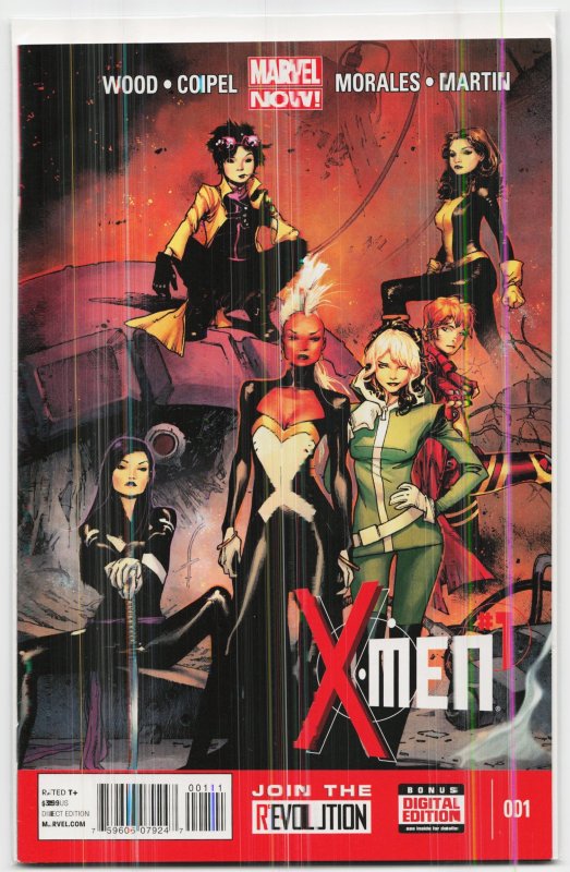 X-Men #1 (Marvel Comics, 2013), raw, ungraded comic book — front cover