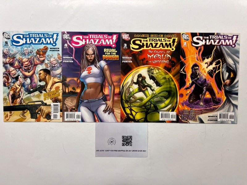 4 the Trials of Shazam DC Comic Books # 2 3 4 5 Batman Superman Robin 97 JS46, raw, ungraded comic book — front cover