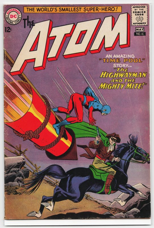 The Atom #6 (DC Comics, 1963), raw, ungraded comic book — front cover