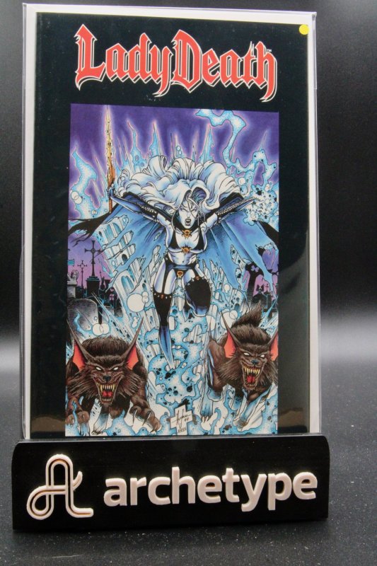 Lady Death TP #1 (1990), raw comic book in VF+ 8.5 condition — front cover