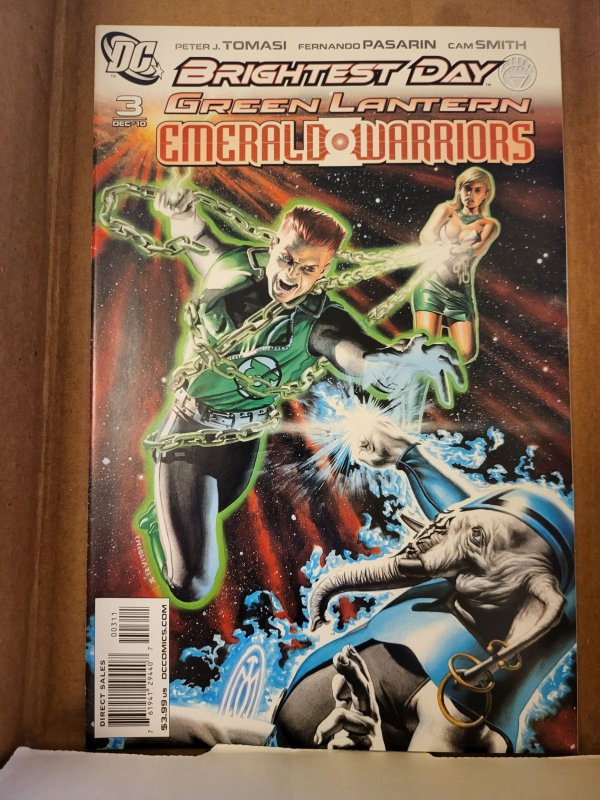 Green Lantern: Emerald Warriors #3 (2010), raw, ungraded comic book — front cover