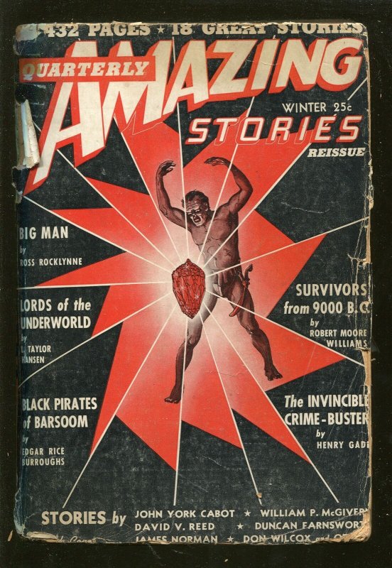 Amazing Stories Quarterly Winter 1941-John Carter OF MARS-BURROUGHS-good (1941), raw, ungraded comic book — front cover