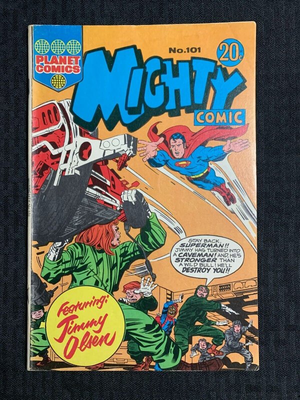 Vintage Mighty Comic #101, raw comic book in VG+ 4.5 condition — front cover
