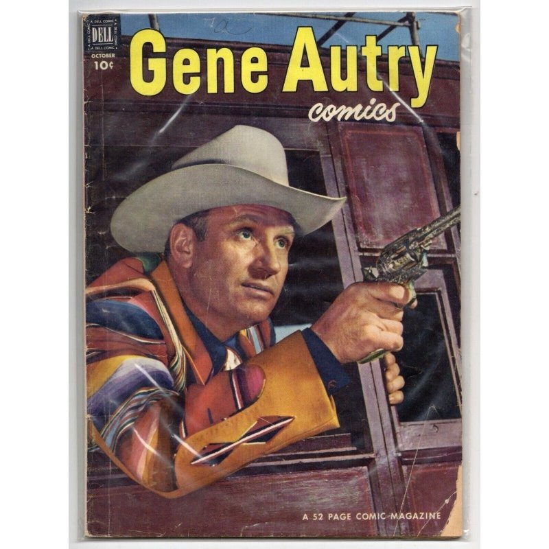 Gene Autry Comics #68 (Dell, 1952), raw comic book in VG 4.0 condition — front cover