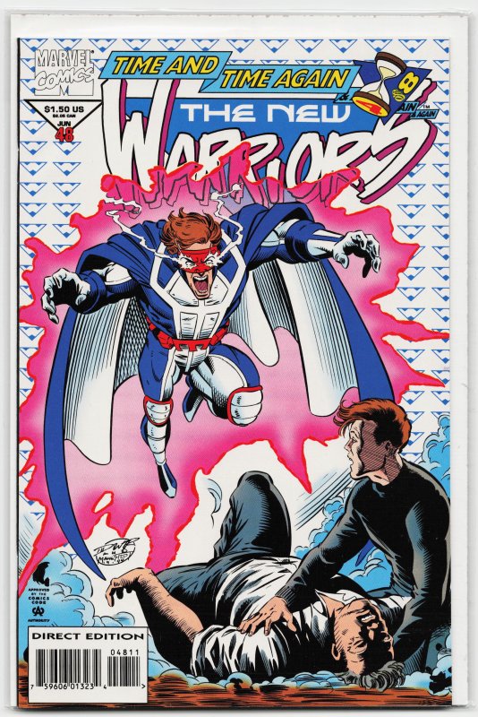 The New Warriors #48 (Marvel Comics, 1994), raw, ungraded comic book — front cover