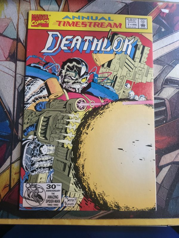 Deathlok Annual #1 (1992), raw, ungraded comic book — front cover