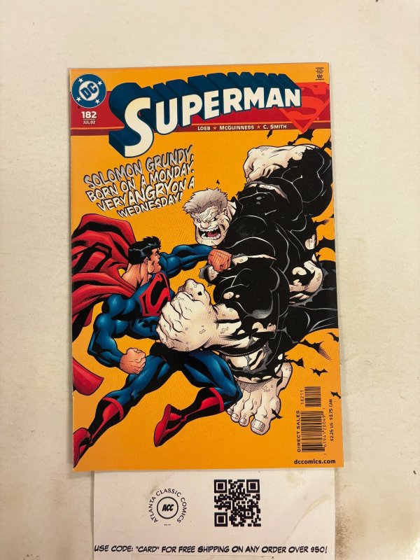 Superman #182 (DC Comics), raw comic book in NM condition — front cover