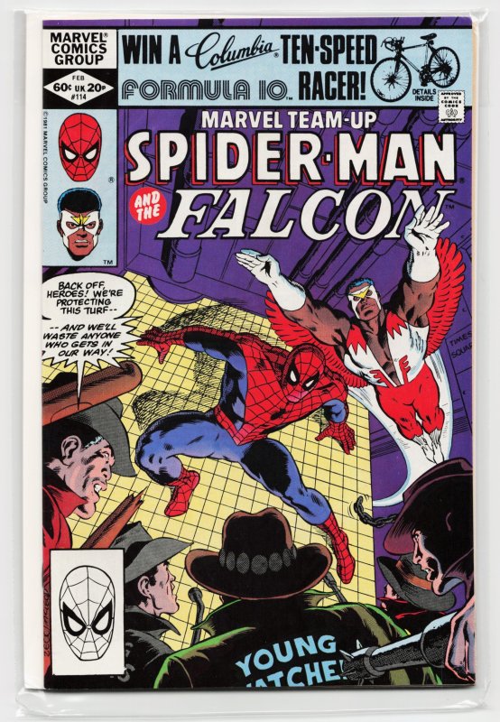 Marvel Team-Up #114 (Marvel Comics, 1982), raw, ungraded comic book — front cover