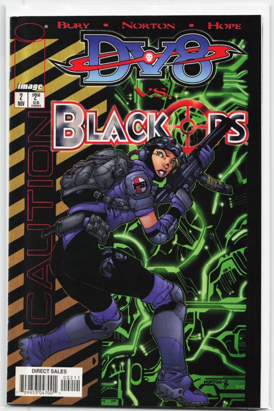 Dv8 vs. Black Ops #2 (1997), raw, ungraded comic book — front cover