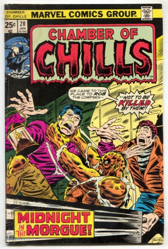 Chamber of Chills #20 (Marvel Comics, 1976), raw comic book in VG condition — front cover