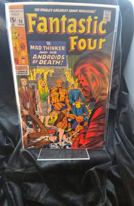Fantastic Four #96 (Marvel Comics, 1970), raw, ungraded comic book — front cover