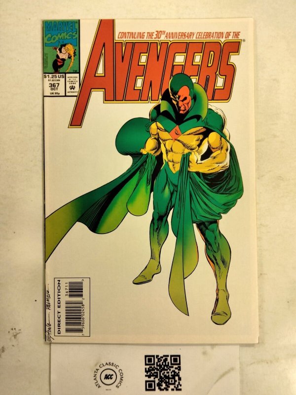 Avengers #367 (Marvel Comics), raw comic book in NM condition — front cover