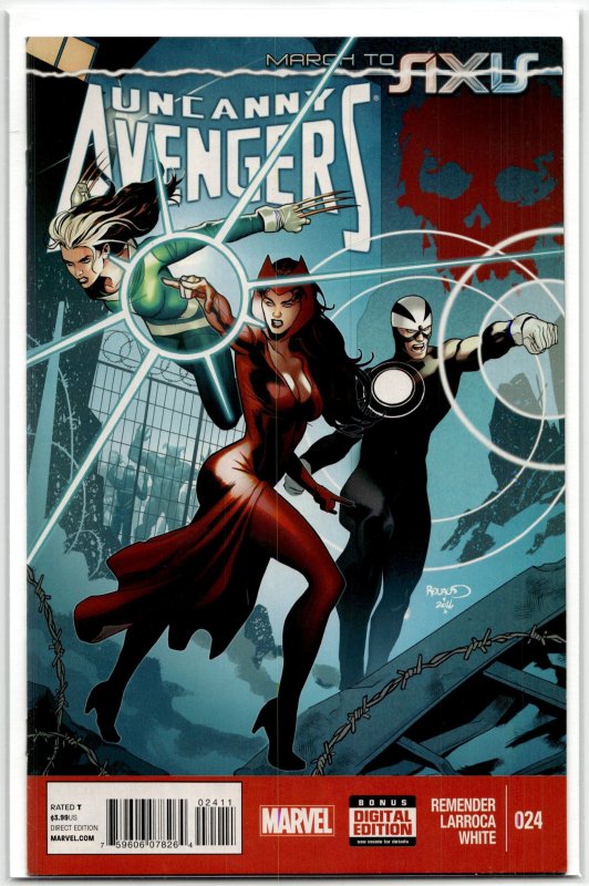 Uncanny Avengers #24 (Marvel Comics, 2014), raw, ungraded comic book — front cover