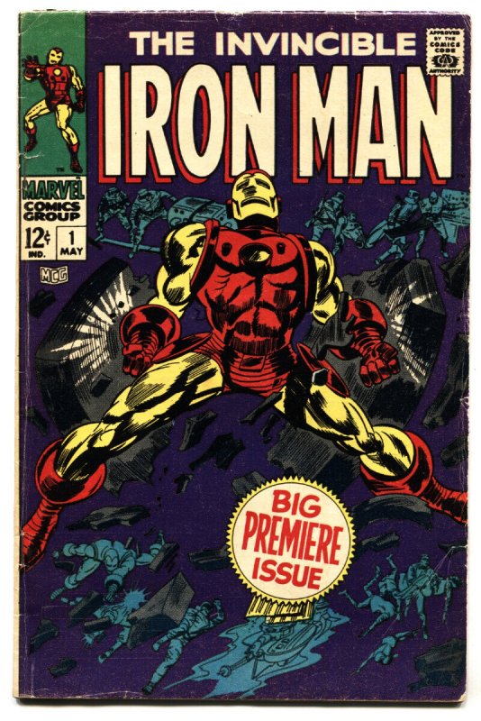 Iron Man #1 - 1968 - Marvel - VG+ - Comic Book (Marvel Comics, 1968), raw comic book in VG+ condition — front cover
