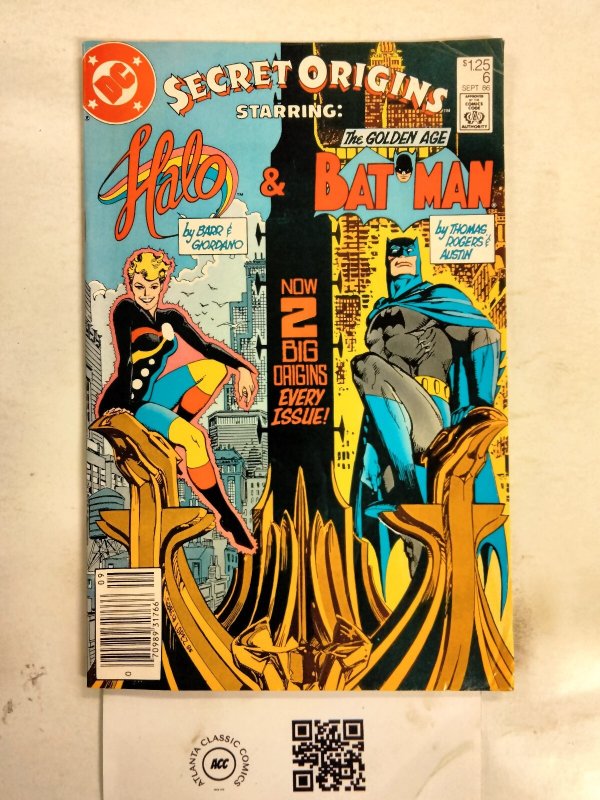Secret Origins #6 (DC Comics), raw comic book in VF condition — front cover