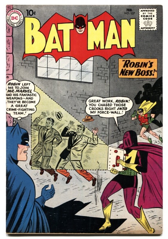 Batman #137 (1961), raw, ungraded comic book — front cover