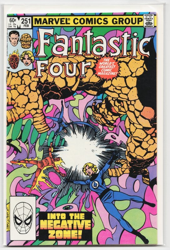 Fantastic Four #251 (Marvel Comics, 1983), raw, ungraded comic book — front cover