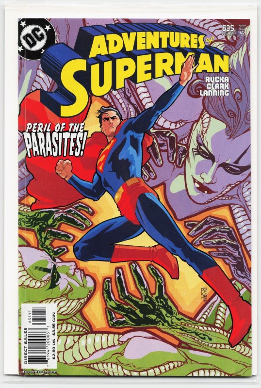 Adventures of Superman #635 (DC Comics, 2005), raw, ungraded comic book — front cover