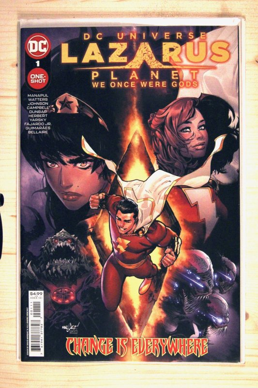 Lazarus Planet: We Once Were Gods #1 (DC Comics, 2023), raw comic book in NM+ 9.6 condition — front cover