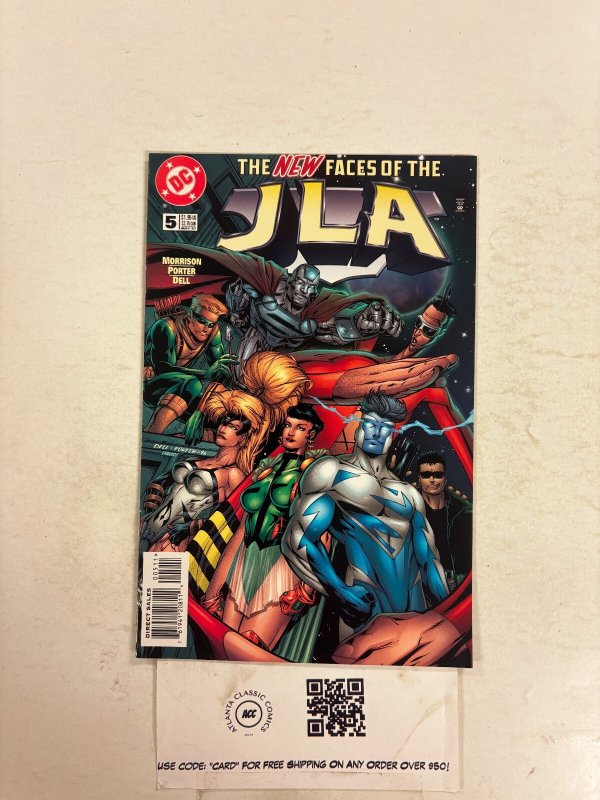 JLA #5 (DC Comics), raw comic book in NM condition — front cover